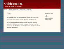 Tablet Screenshot of guideboat.ca
